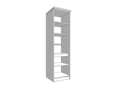 Hudson Grey and Oak Effect Tall Kitchen Larder Unit Pantry Cupboard - UK Luxury Furniture